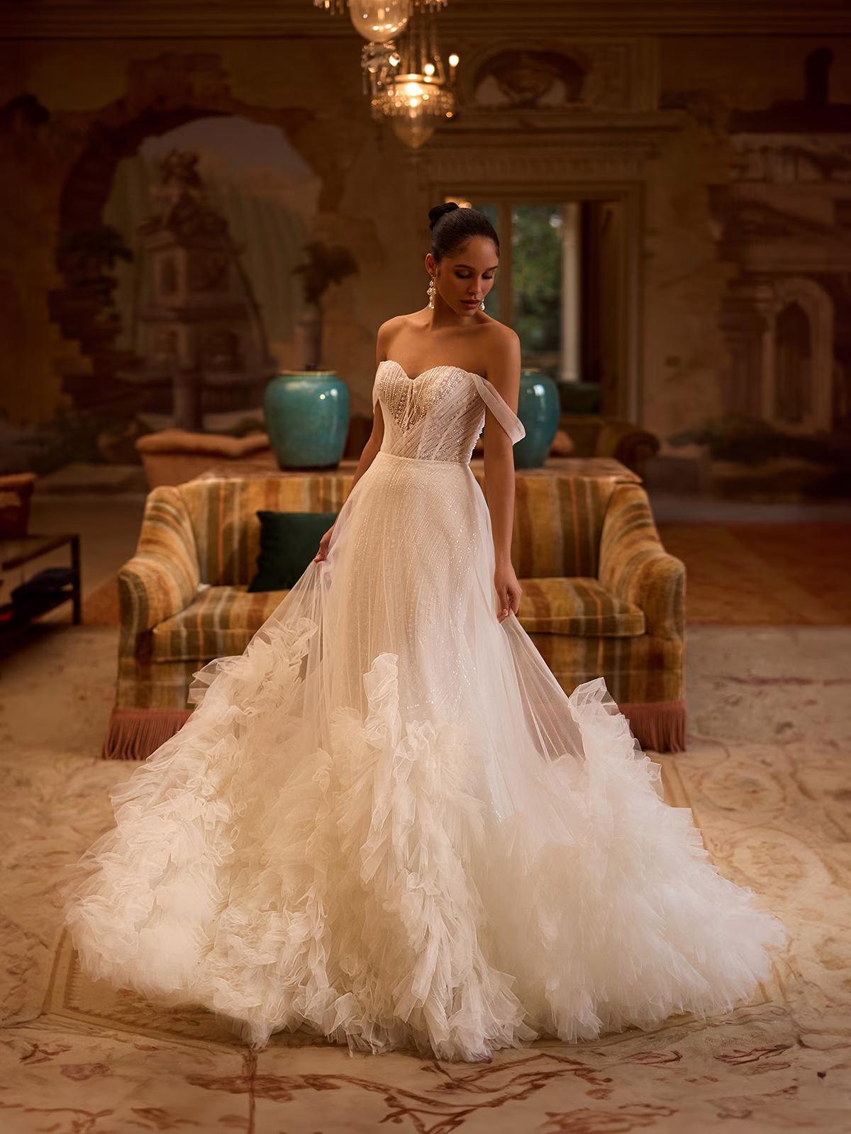 Wedding Dress with Detachable Skirt